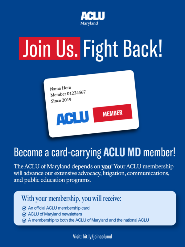 Join The ACLU of Maryland
