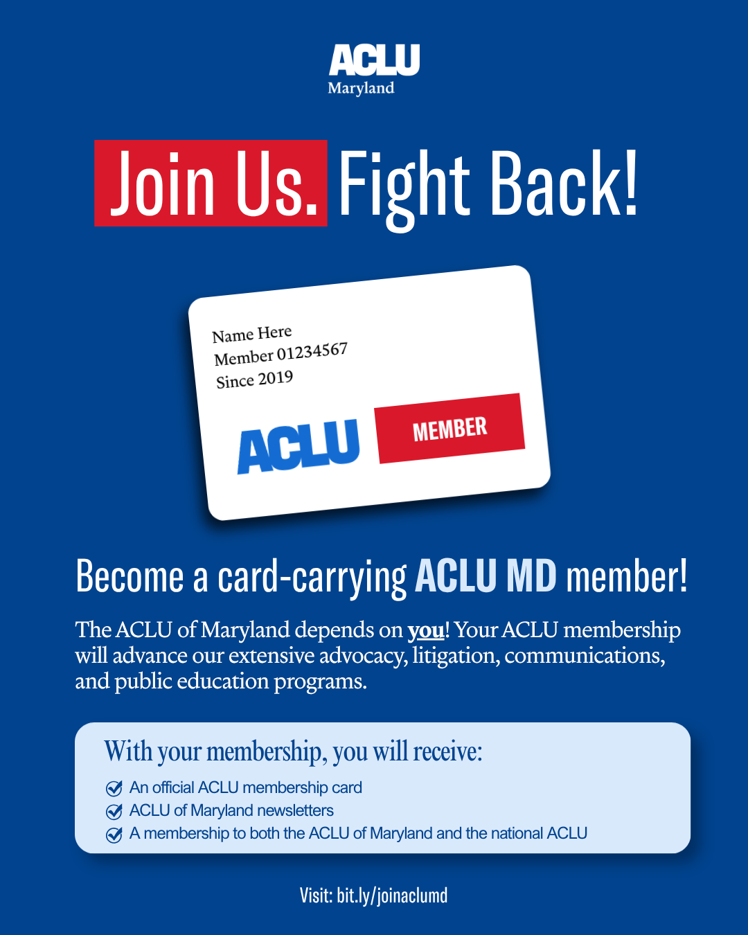 Join The ACLU of Maryland