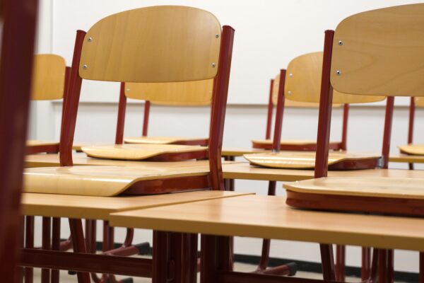 Chairs in a classroom