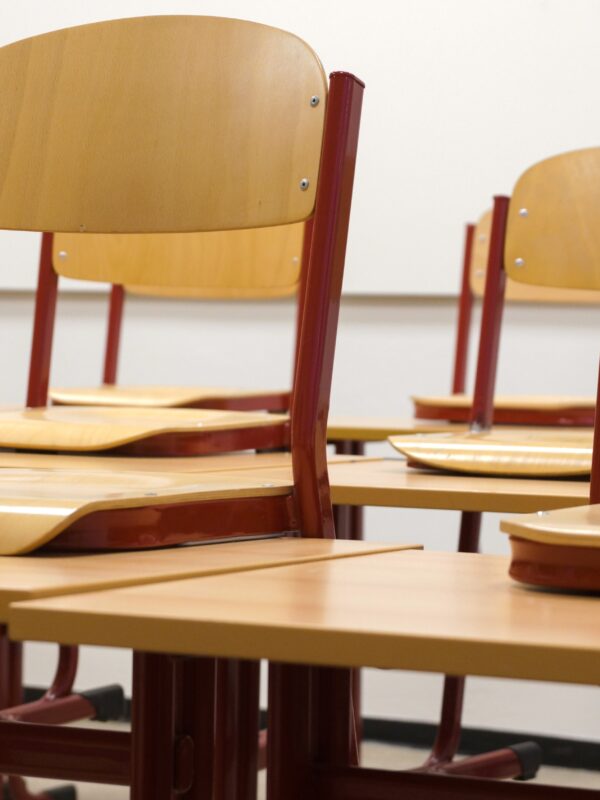 Chairs in a classroom