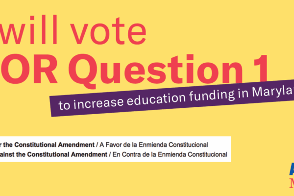 I will vote FOR Question 1