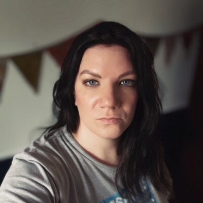 image of jenny trust in aclu dissent gray shirt