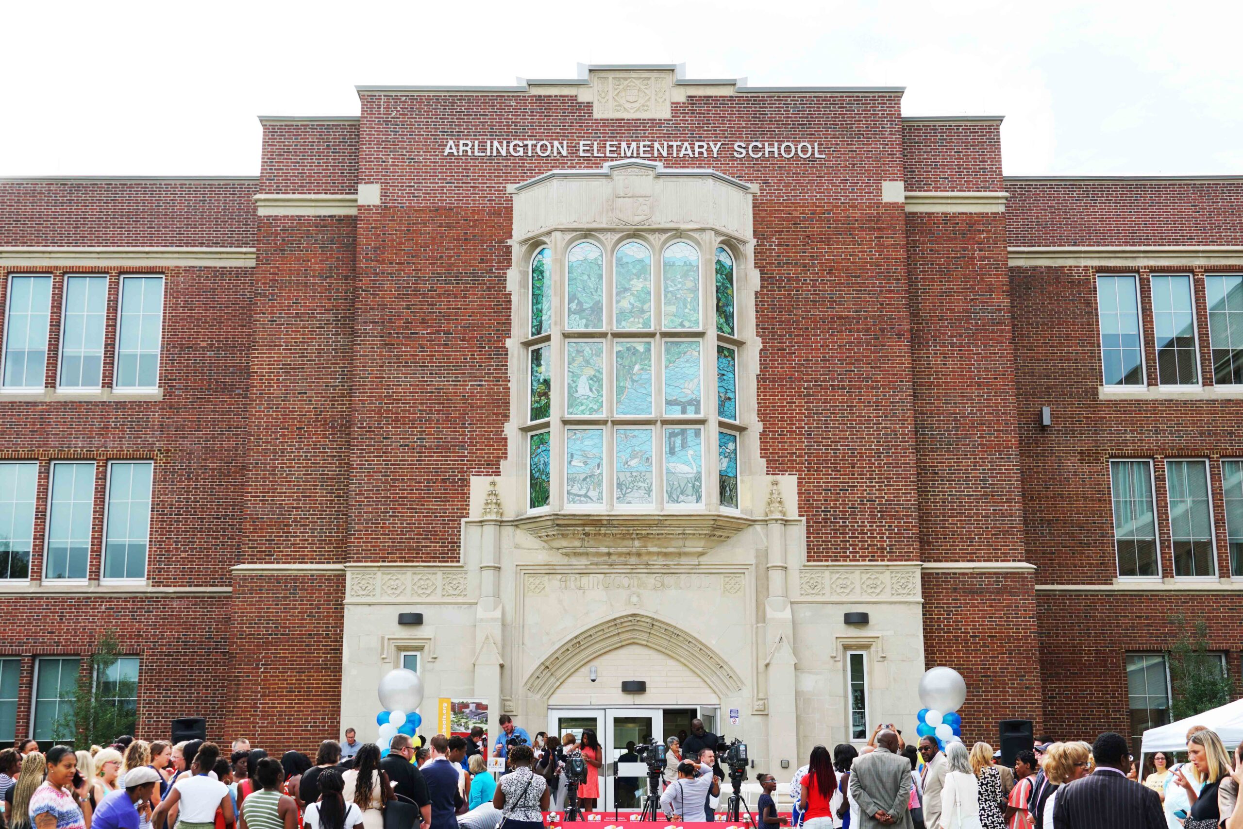 Arlington Elementary Middle School Baltimore City ribbon cutting