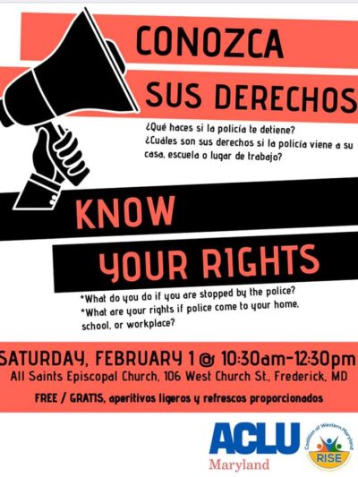 Conozca Sus Derechos / Know Your Rights