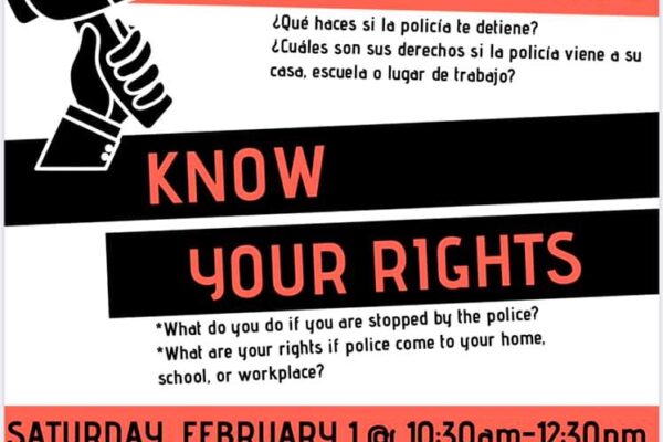 Conozca Sus Derechos / Know Your Rights