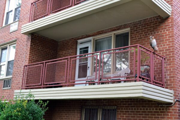 Apartment building balcony