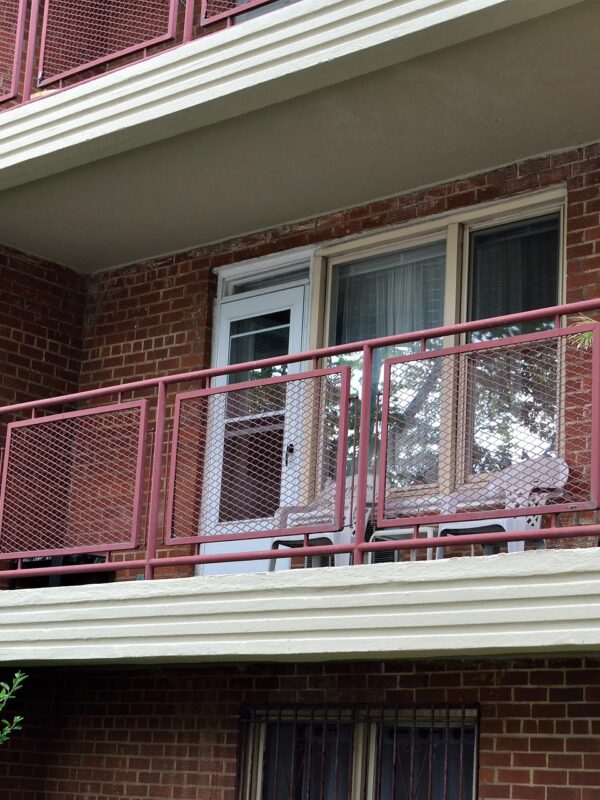 Apartment building balcony