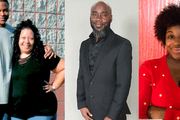 Martina Hazelton (with partner in the photo on the left), Earl Young (in the photo in the middle), and Autumn Woodland (in the photo on the right)