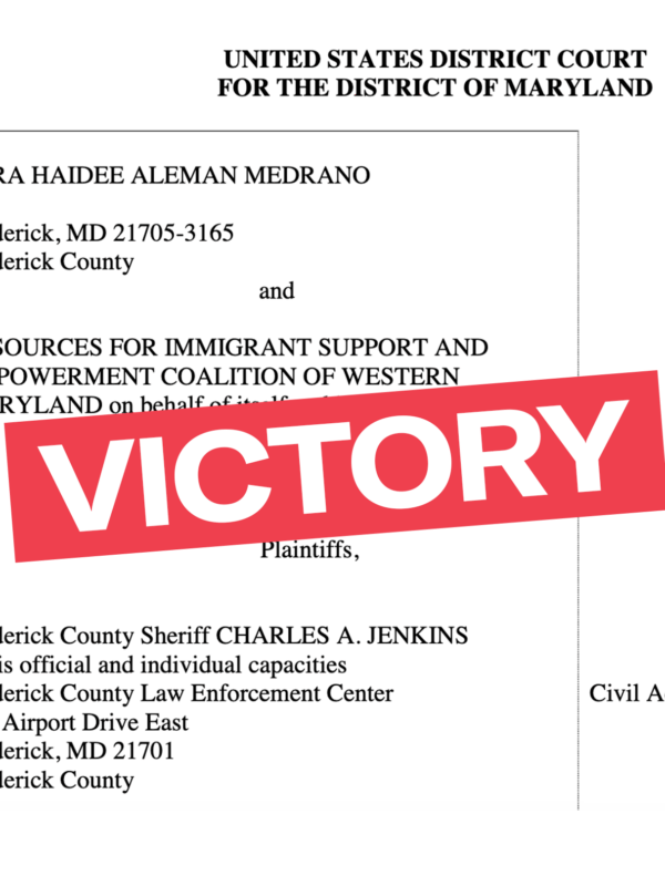 Medrano v Jenkins complaint filing with VICTORY stamp