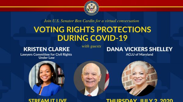 US Senator Ben Cardin is hosting a panel discussion on voting rights protectios during COVID-19 in Maryland