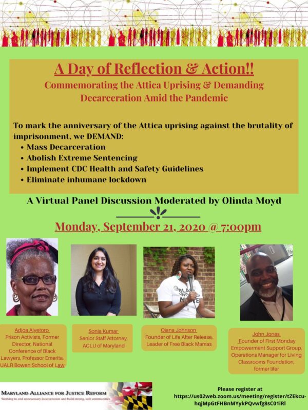 Attica Uprising Townhall - A Day of Reflection and Action