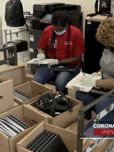 Photo Credit WBALTV - Baltimore City Chromebooks
