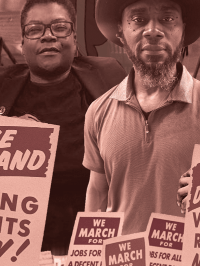 Free the Vote poster segment of Nicole Hanson Mundell, Monical Cooper, Earl Young, and