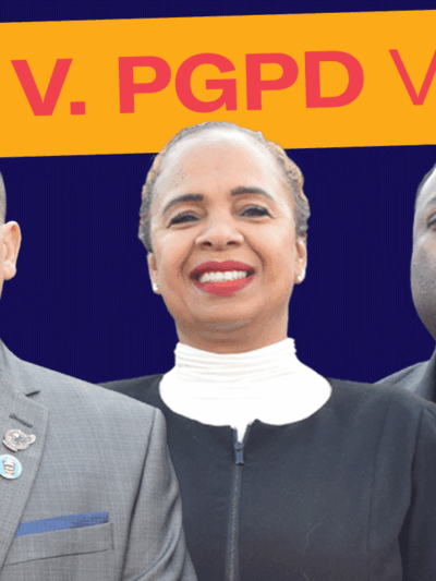 HNLEA v. PGPD victory. Pictured from left to right: Joe Perez, Sonya Zollicoffer, and Thomas Boone.