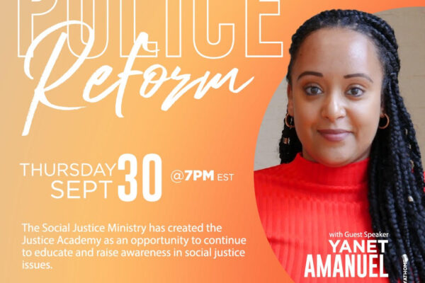 VGC Social Justice presents police reform forum with special guest Yanet Amanuel. Thursday, September 30, 2021, at 7 p.m. RSVP at VCG's website.