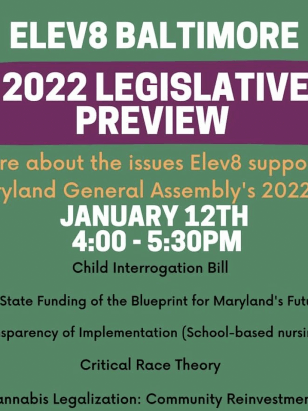 Elev8 Baltimore 2022 Legislative Preview