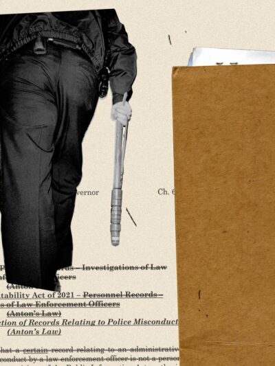A new Baltimore County Police policy runs counter to state accountability standards for police use of lethal force, members of a coalition advocating for police transparency and accountability say. (Laila Milevski/The Baltimore Banner.