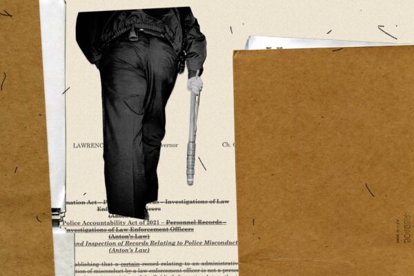 A new Baltimore County Police policy runs counter to state accountability standards for police use of lethal force, members of a coalition advocating for police transparency and accountability say. (Laila Milevski/The Baltimore Banner.