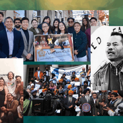 Collage of images of organizations and people who are featured in the "12 AAPI Advocates and Organizations You Need to Know" shoutout blog.