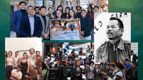 Collage of images of organizations and people who are featured in the "12 AAPI Advocates and Organizations You Need to Know" shoutout blog.