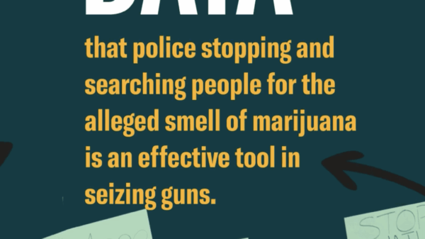No Data that Stops & Searches for Alleged Smell of Marijuana is Effective Tool in Seizing Guns