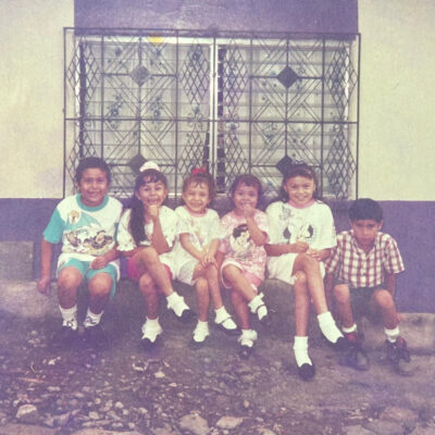Lorena Diaz and her cousins.