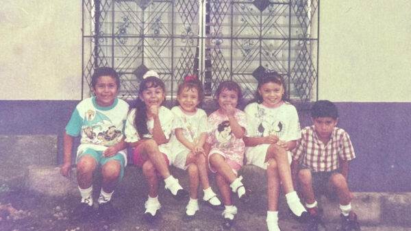 Lorena Diaz and her cousins.