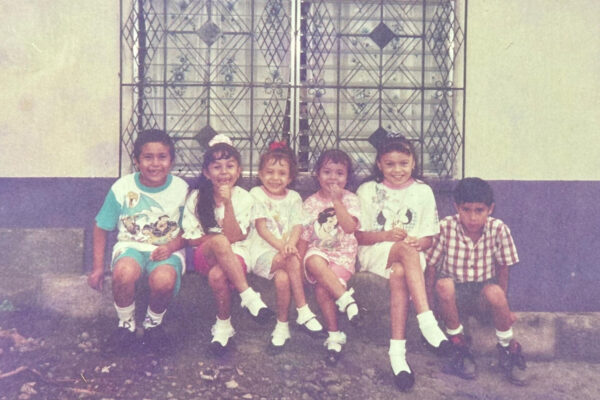 Lorena Diaz and her cousins.