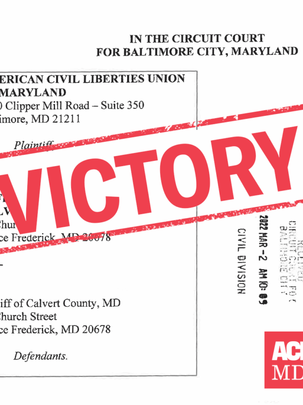 Calvert County PIA
