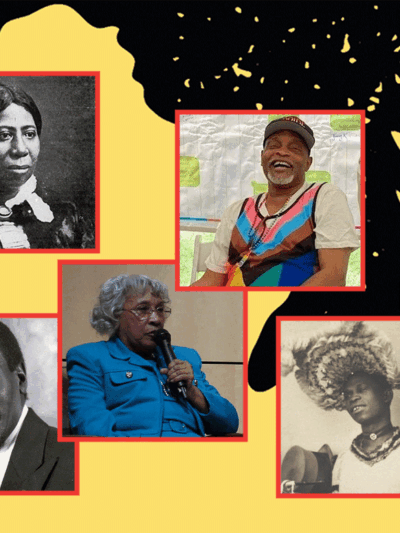 A grid of five Black Marylander heroes