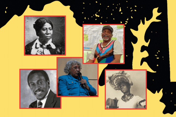 A grid of five Black Marylander heroes
