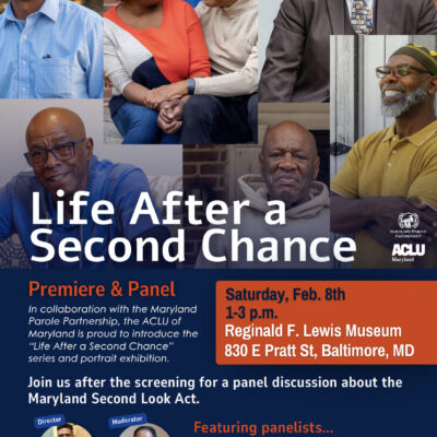 ACLU of Maryland Life After A Second Chance Flyer