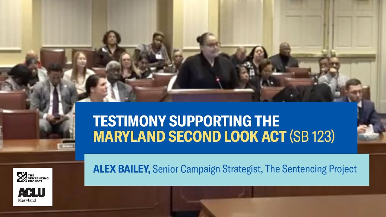Alex Bailey - Second Look Act testimony