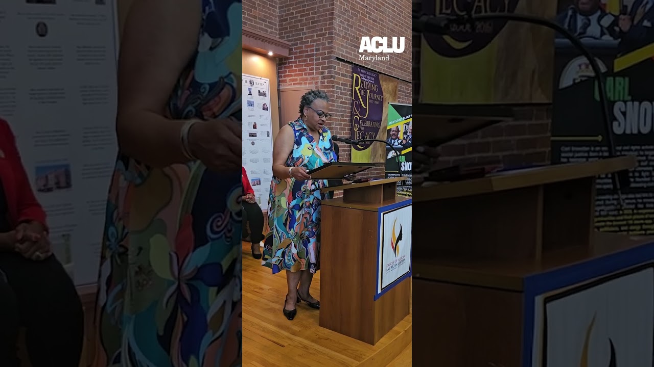 ACLU-MD Executive Director reads Federalsburg Town apology statement