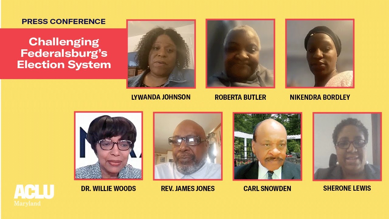 PRESS CONFERENCE - March 14, 2023 - Black voters challenge Federalsburg’s election system