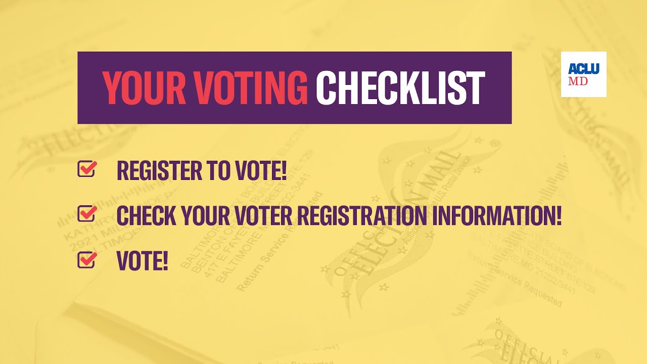 ACLU of Maryland - Voting Rights