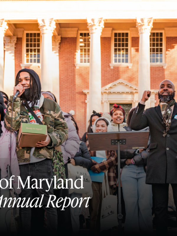 Students and advocates rally in front of state house