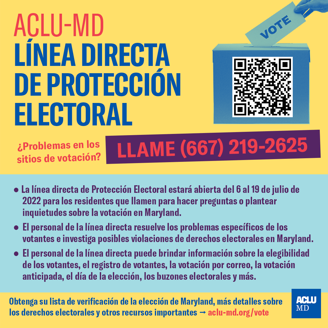 Línea directa de protección electoral. Llame 667-219-2625.