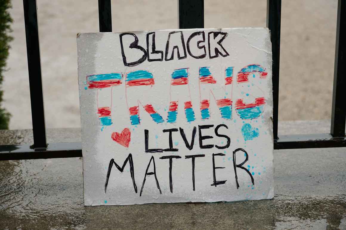Black Trans Lives Matter sign