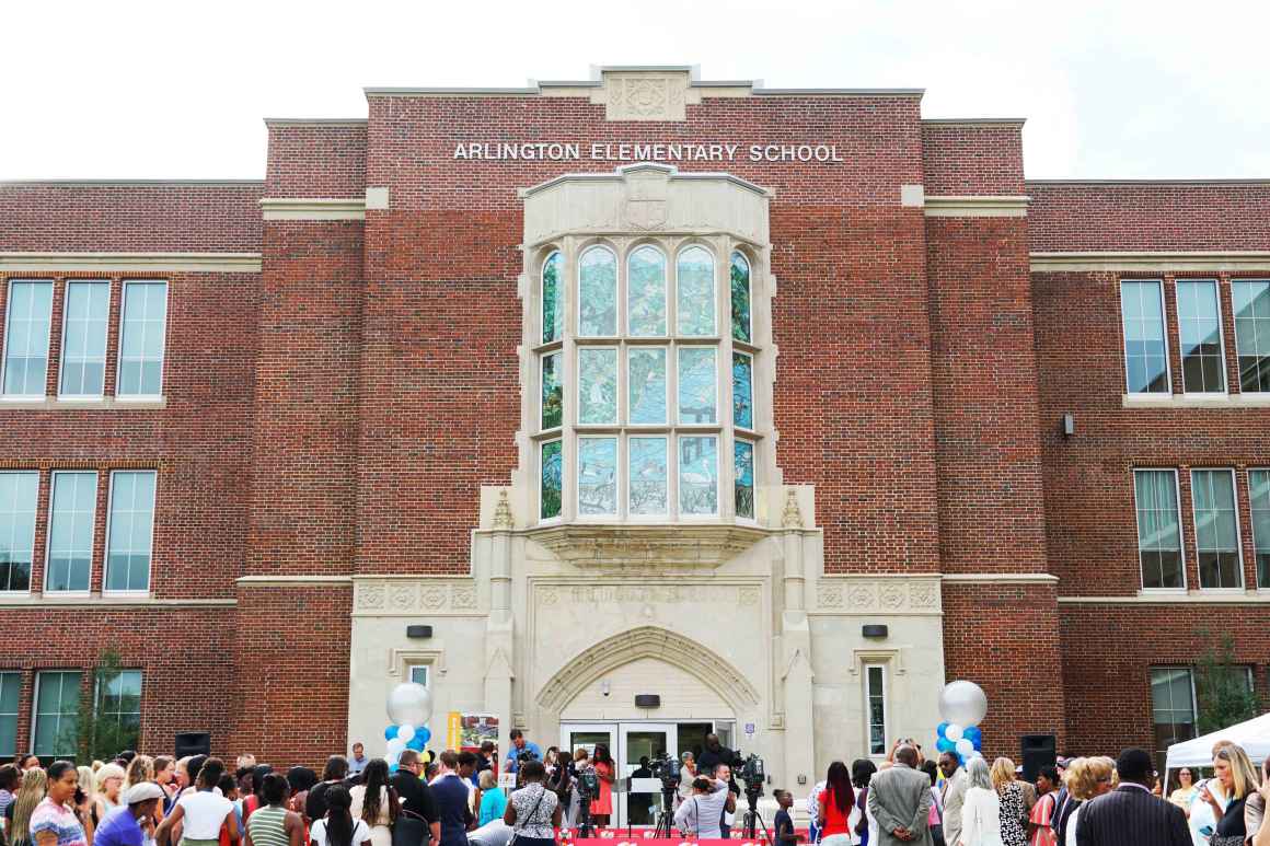 Arlington Elementary Middle School Baltimore City ribbon cutting 