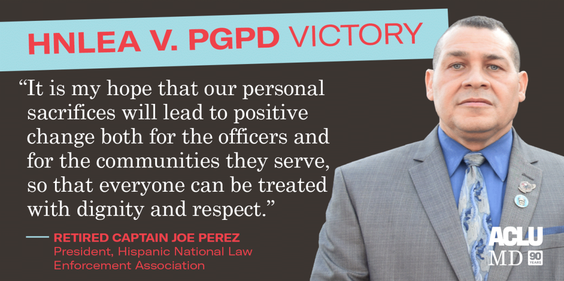 Joe Perez said: “It is my hope that our personal sacrifices will lead to positive change both for the officers and for the communities they serve, so that everyone can be treated with dignity and respect.”