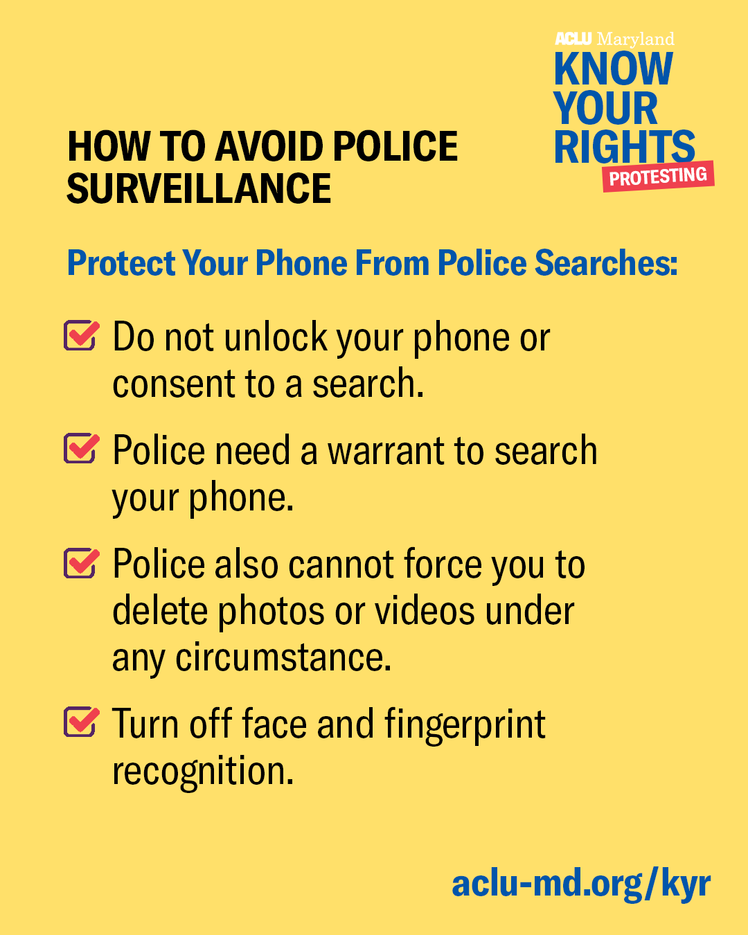 How to avoid police surveillance - Protect Your Phone From Police Searches.