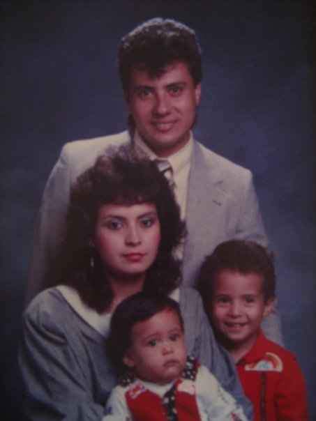 Sergio Espana with brother, mom, and dad