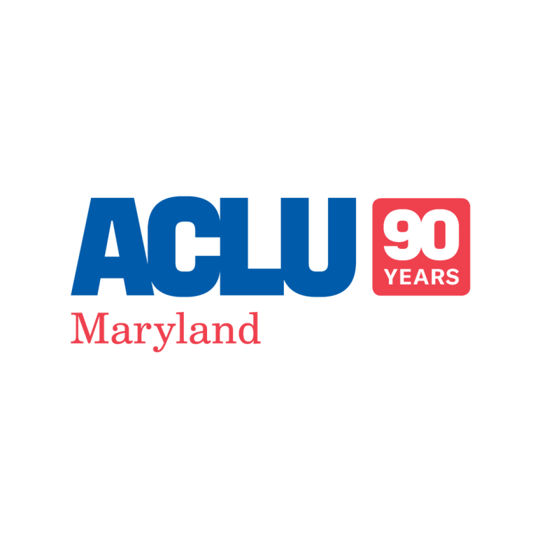 ACLU of Maryland 90 Years logo - square