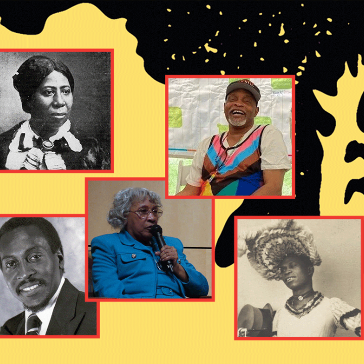A grid of five Black Marylander heroes